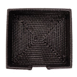 Handwoven Rattan Black Napkin Holder