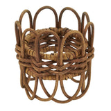 Twisted Rattan Napkin Ring: Caramel