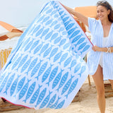 Weezie Aegean Tide Beach Towel