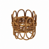 Twisted Rattan Caramel Napkin Ring