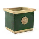 Botanical Collections Cornwall Kew Square Herb Pots - Dark Green