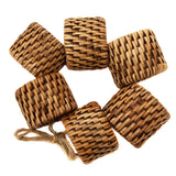 Rattan Oval Napkin Rings