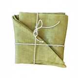 Linen Wreath Sash Avocado Green