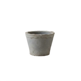 Aged Gray Terra Cotta Pot