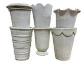 Tall Herb Pot Verde White
