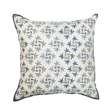 Celeste Lapis Pillow with Embroidery