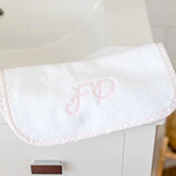Weezie Baby Washcloth Gingham Light Pink Pair