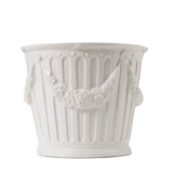 Cream Garland Cachepot