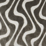 Isabel Brown and Tan Wavy Velvet Throw Pillow