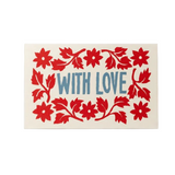 Leaves & Stars Gift Cards in Red & Blue (Set of 6)