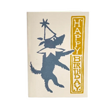 Dancing Dog Happy Birthday Card