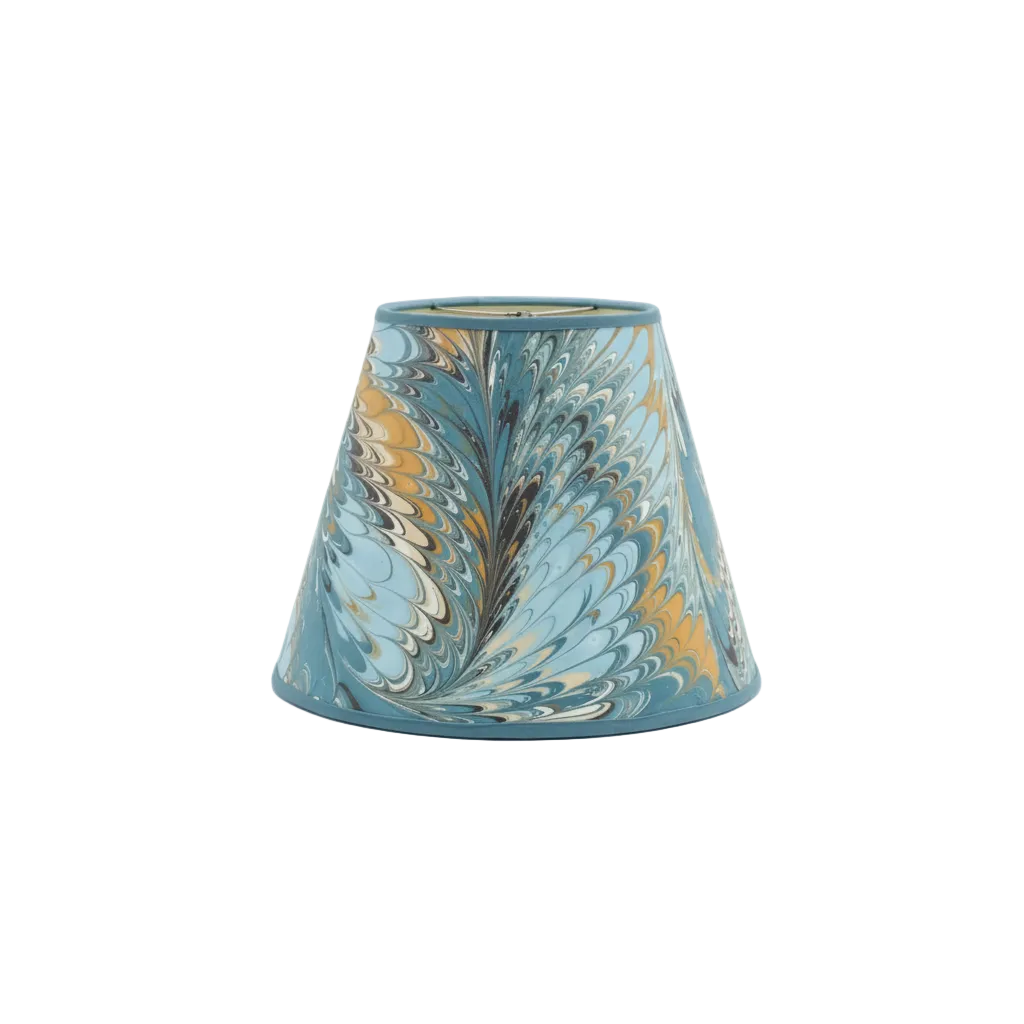 10" Hand-Marbled Empire Lampshade