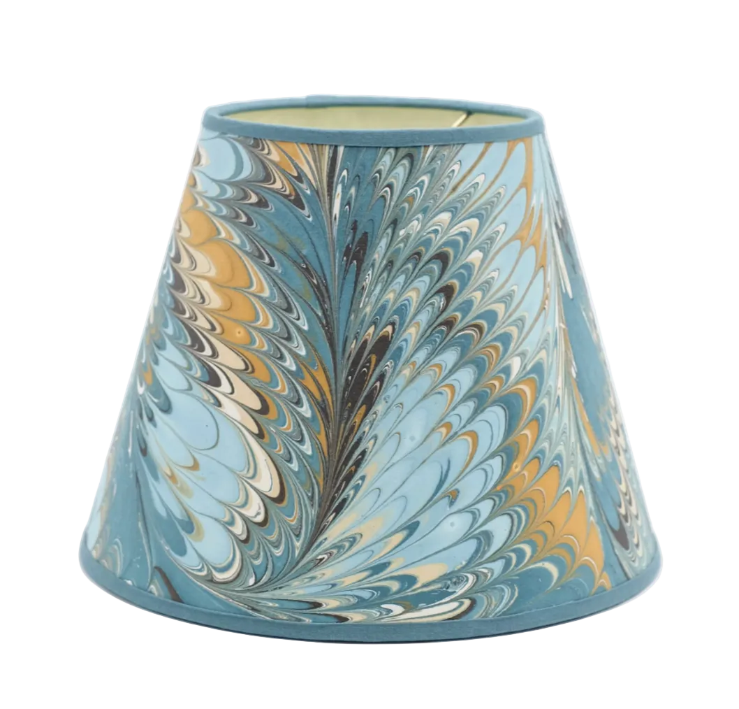 10" Hand-Marbled Empire Lampshade