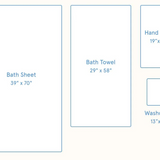 Weezie Signature Bath Sheet White