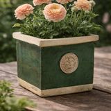 Botanical Collections Cornwall Kew Square Herb Pots - Dark Green