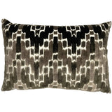 Brown Textured Cut Velvet Throw Pillow