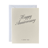 Happy Anniversary No. 38: Creme / Single Card