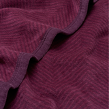 Harborview Herringbone Plum Blanket: Original