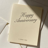Happy Anniversary No. 38: Creme / Single Card