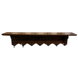 Antique Carved Oak Coat Rack