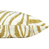 Greer Bamboo Gold Printed Throw Pillow