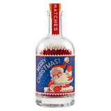 Father Christmas Glass Bottle Safety Matches