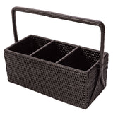 Handwoven Rattan Cutlery Caddy