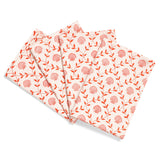 Pink Seashell Blockprint Napkins (Set of 4)