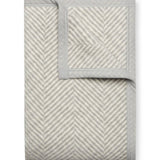 Harborview Herringbone Light Grey Blanket Midi