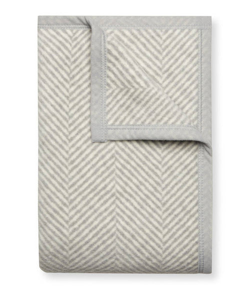 Harborview Herringbone Light Grey Blanket Midi