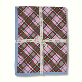 Holiday Plaid Print Cotton Tablecloth