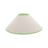 16” Tapered Cone Lampshade Linen Green