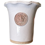 Salisbury Kew Piecrust Cachepots white