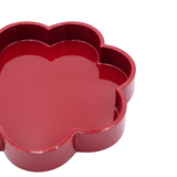 Red Flower Lacquerware Tray