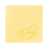 Clink Calligraphy Stars Napkin