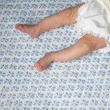 Reversible Blue Baby Blanket