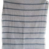Blue Stripes Sujani Quilt: Queen Size