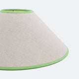 16” Tapered Cone Lampshade Linen Green