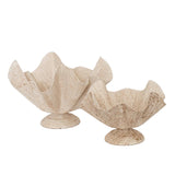 Sculpted Bloom Pedestal Bowl