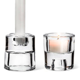 Reversible Glass Taper & Tealight Holder