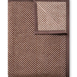 Harborview Herringbone Chocolate Blanket