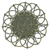 Twisted Rattan Placemat: Grey / 15"