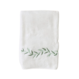 Weezie Green Willow Embroidered Bath Towel