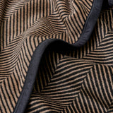 Harborview Herringbone Black Walnut Blanket