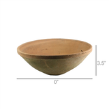 Rustic Terra Cotta Bowl Antique Red Large