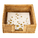 Square Rattan Cocktail Napkin Holder