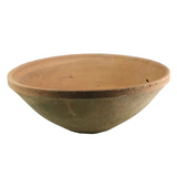 Rustic Terra Cotta Bowl Antique Red Large