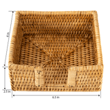 Square Rattan Cocktail Napkin Holder