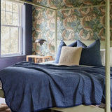 Harborview Herringbone Midi Navy Blanket