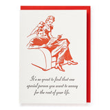 One Special Person Letterpress Greeting Card